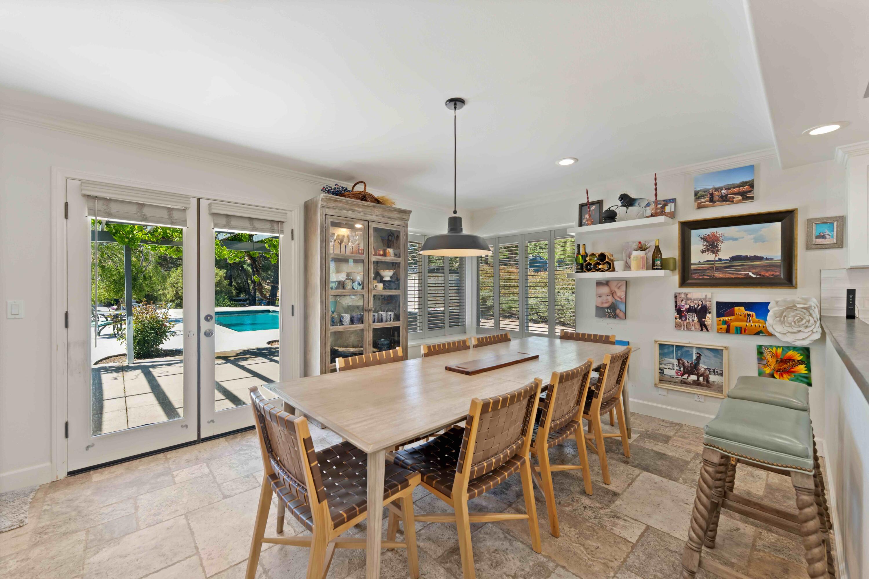 2667 Quail Valley Road Solvang, CA 93463 - Photo 25 of 62 a view of a dining room with furniture window and outside view