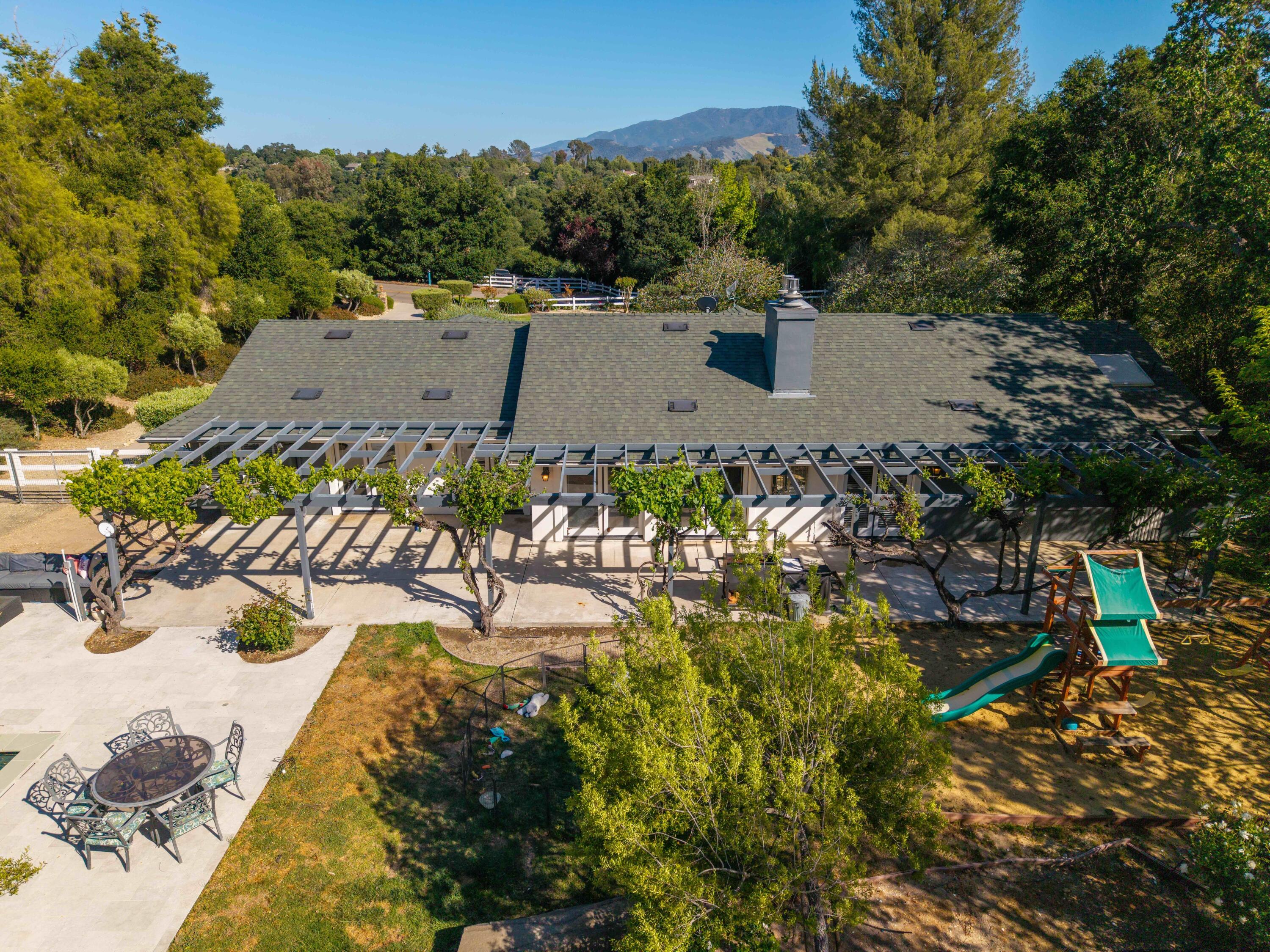 2667 Quail Valley Road Solvang, CA 93463 - Photo 49 of 62 an aerial view of a house with yard and swimming pool