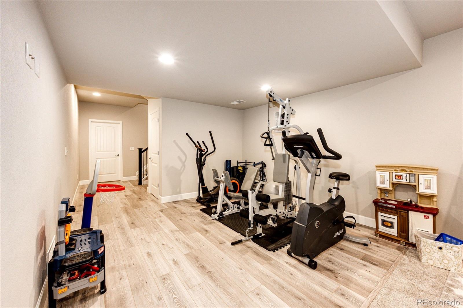 5086 Basalt Ridge Circle Castle Rock, CO 80108 - Photo 32 of 46 a view of a room with gym equipment