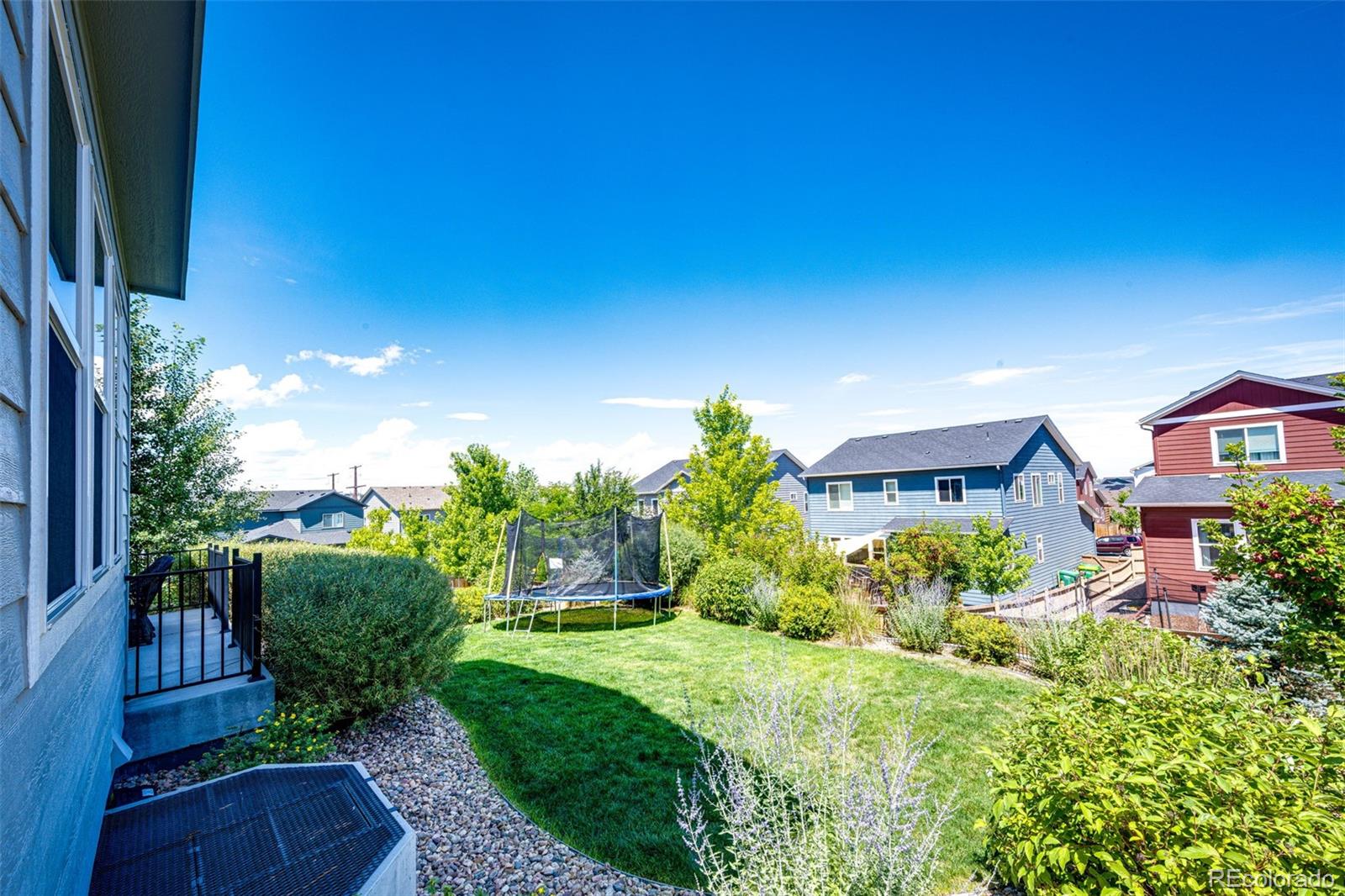 5086 Basalt Ridge Circle Castle Rock, CO 80108 - Photo 40 of 46 a view of a house with a big yard plants and large tree