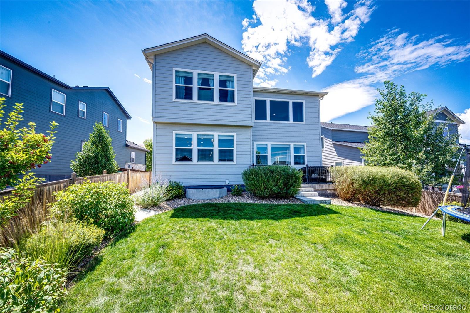 5086 Basalt Ridge Circle Castle Rock, CO 80108 - Photo 42 of 46 a front view of a house with a yard