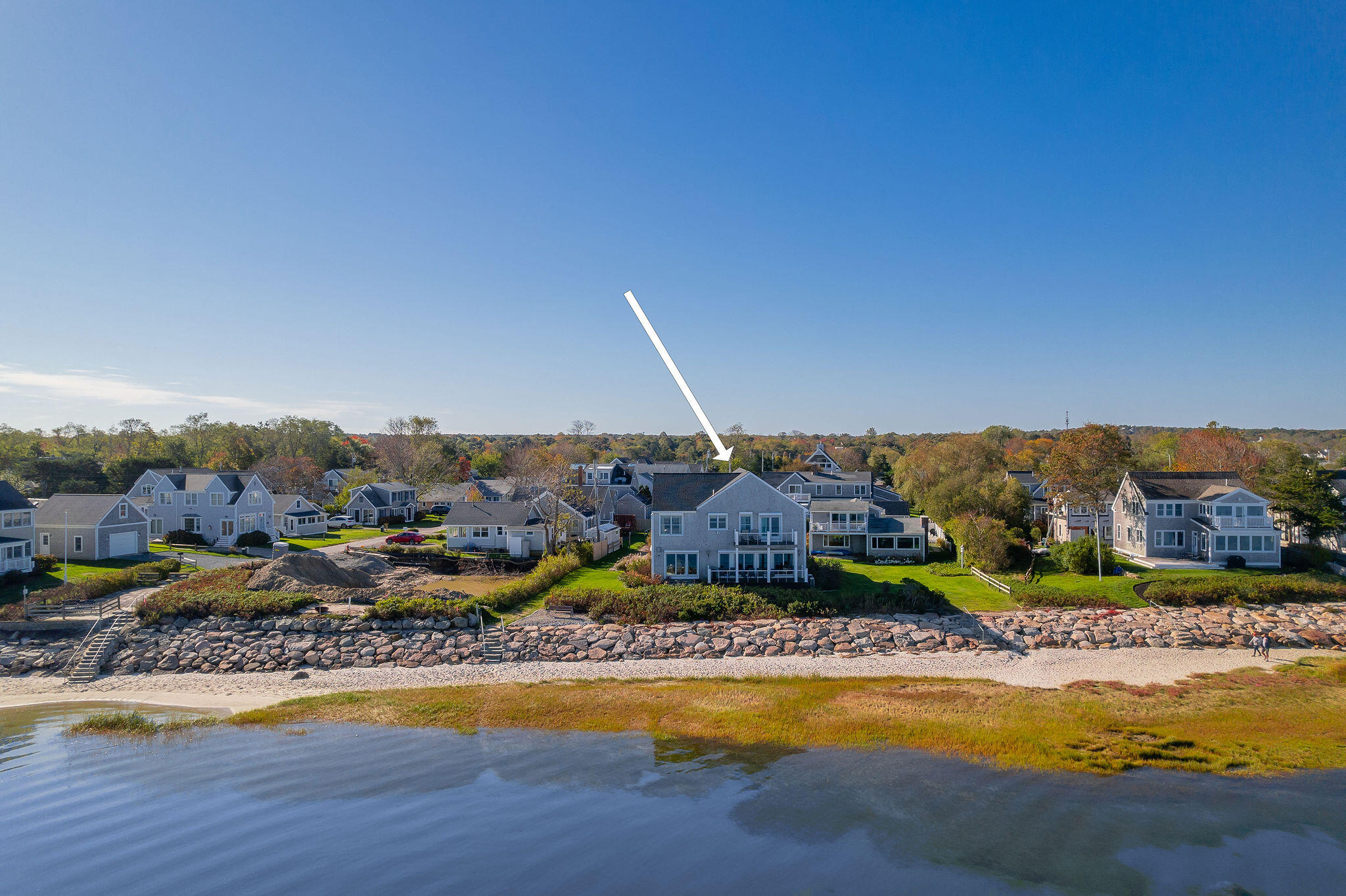 105 Harbor View Road Barnstable, MA 02630 - Photo 11 of 23 a view of a swimming pool with a lake view and mountain view