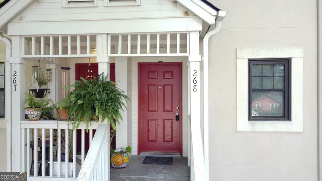 a view of front door