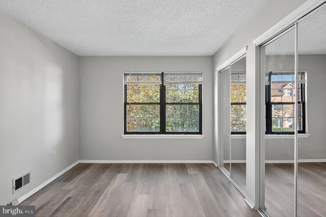 an empty room with window