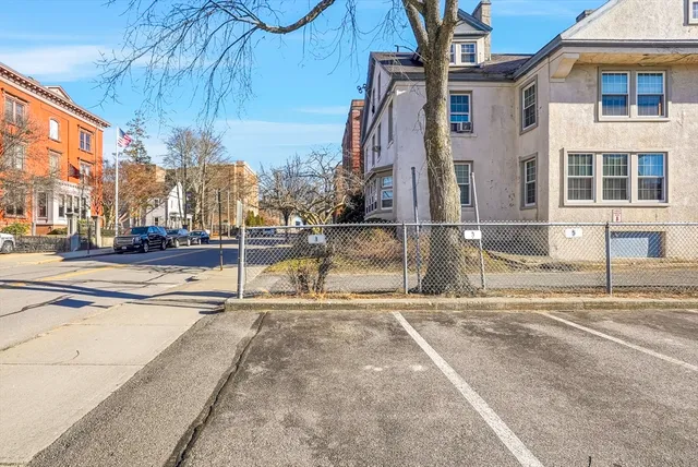 a view of a building with street