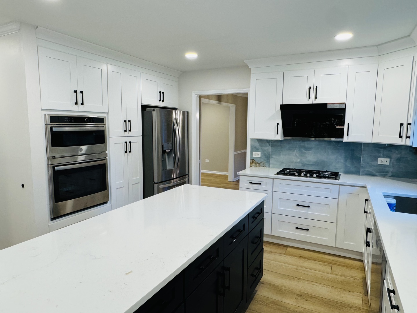 1398 East Gartner Road Naperville, IL 60540 - Photo 8 of 31 a kitchen with stainless steel appliances a refrigerator sink and microwave