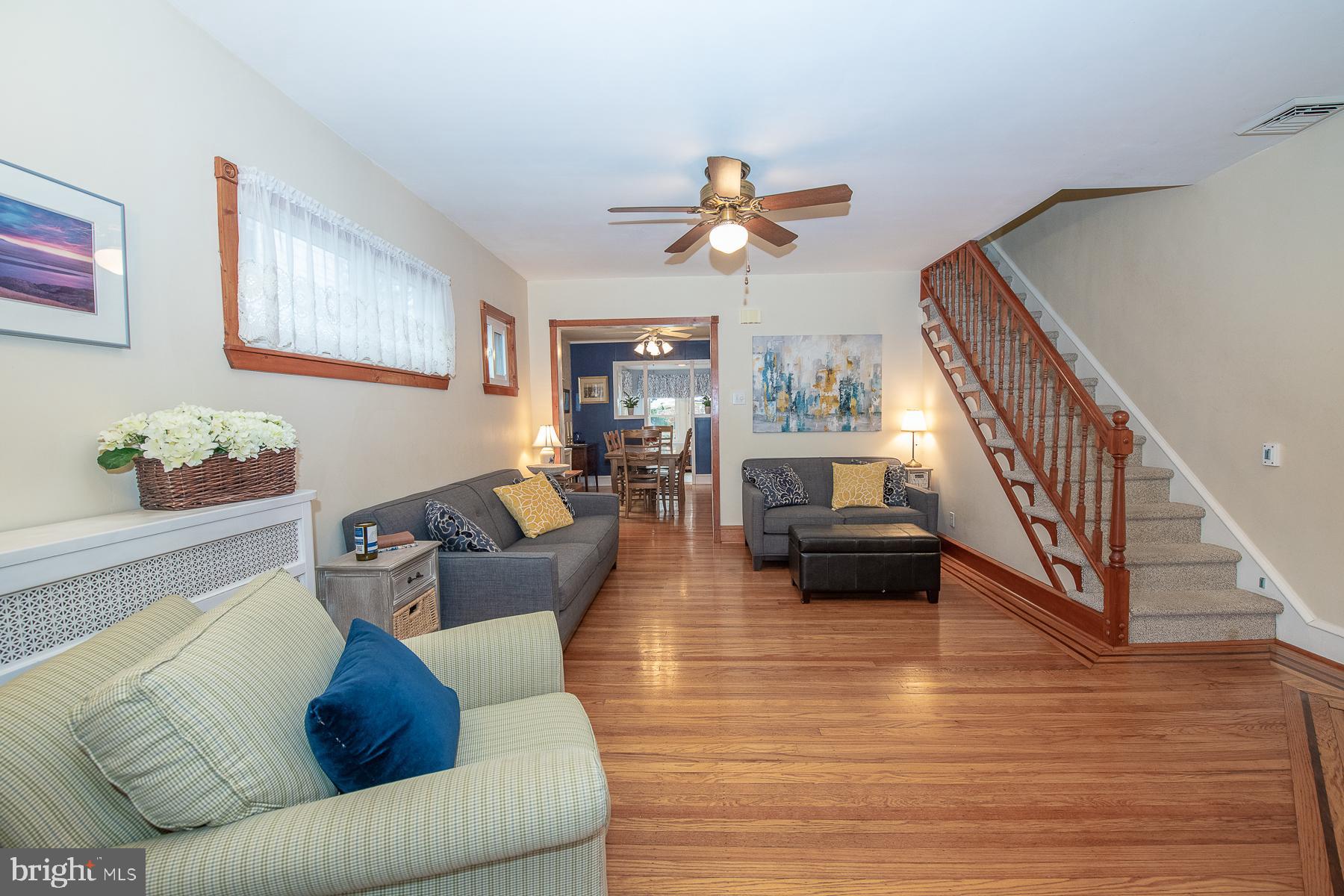 560 Wales Road Havertown, PA 19083 - Photo 8 of 69 a living room with furniture and a wooden floor