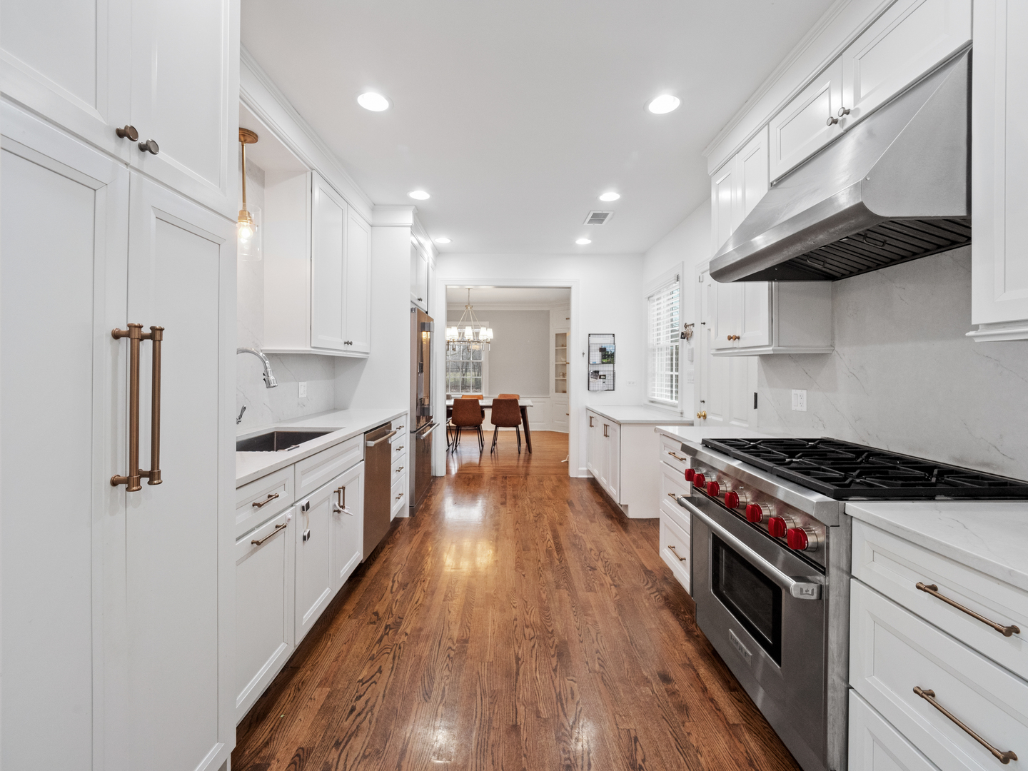 530 Grand Boulevard Park Ridge, IL 60068 - Photo 16 of 55 a kitchen with stainless steel appliances a stove a sink and a refrigerator