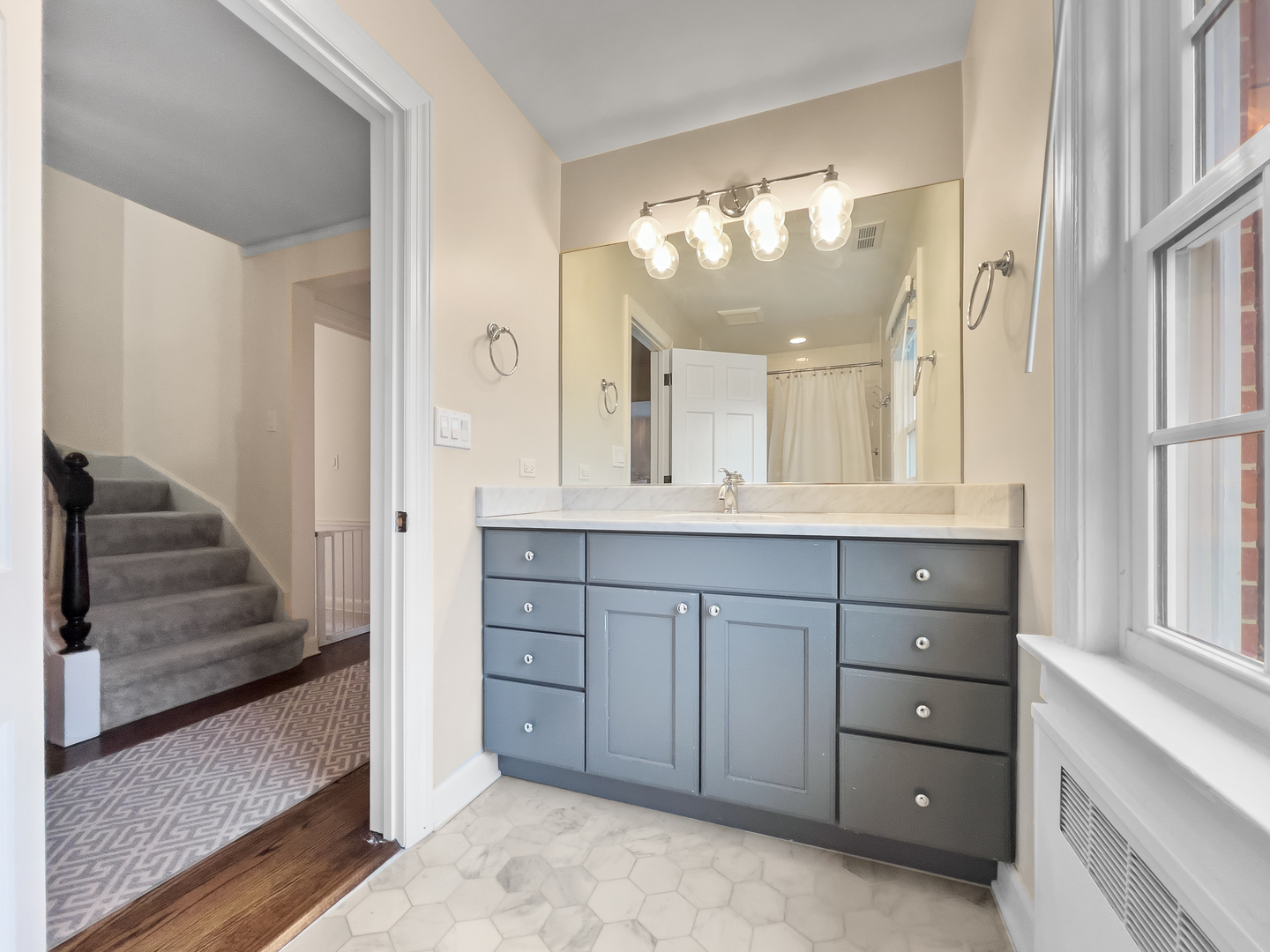 530 Grand Boulevard Park Ridge, IL 60068 - Photo 32 of 55 a bathroom with a sink a vanity and a mirror