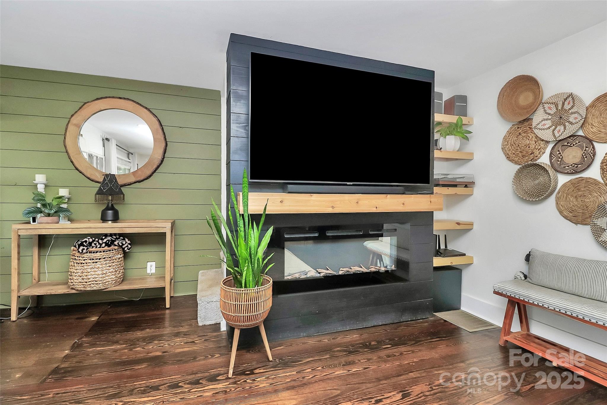 205 Mason Street Belmont, NC 28012 - Photo 11 of 27 a living room with furniture and a fireplace