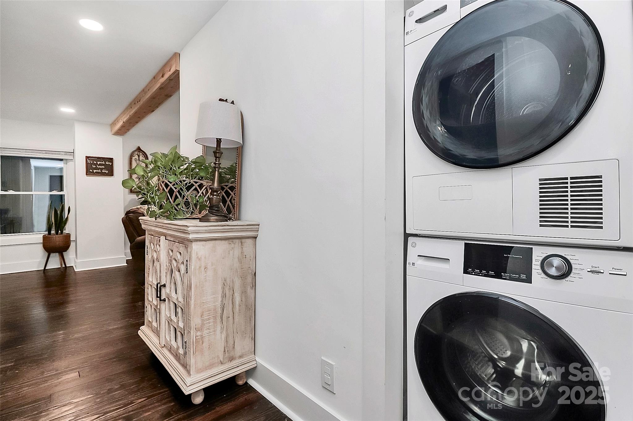 205 Mason Street Belmont, NC 28012 - Photo 19 of 27 a view of a hallway with washer and dryer