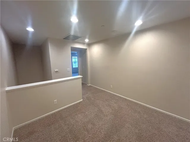 an empty room with an entrance