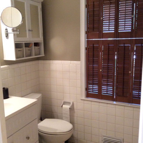 1868 Upper River Road Macon, GA 31211 - Photo 20 of 33 a bathroom with a toilet a sink and mirror