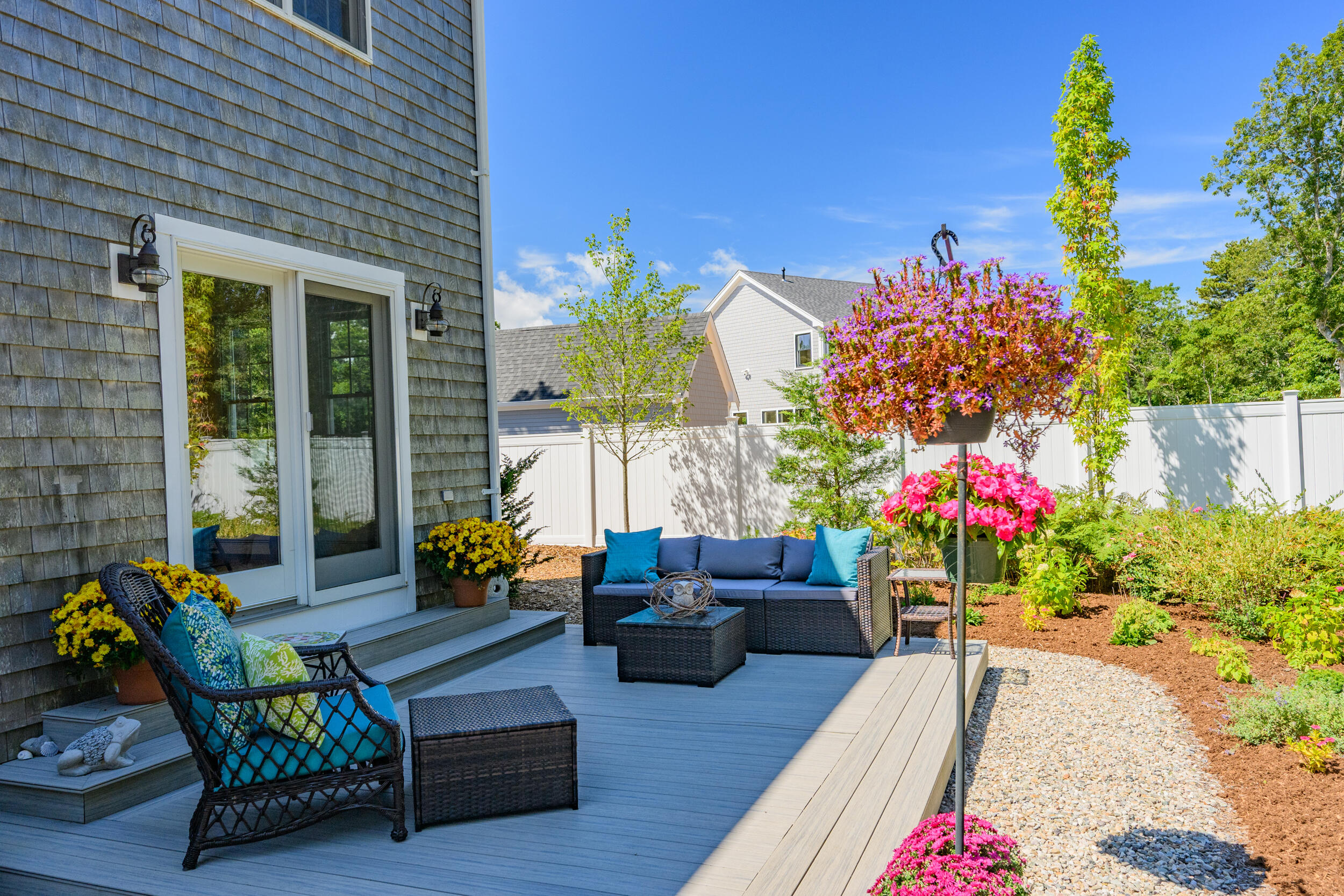 19 Burning Bush Way Brewster, MA 02631 - Photo 40 of 54 a building outdoor space with patio furniture