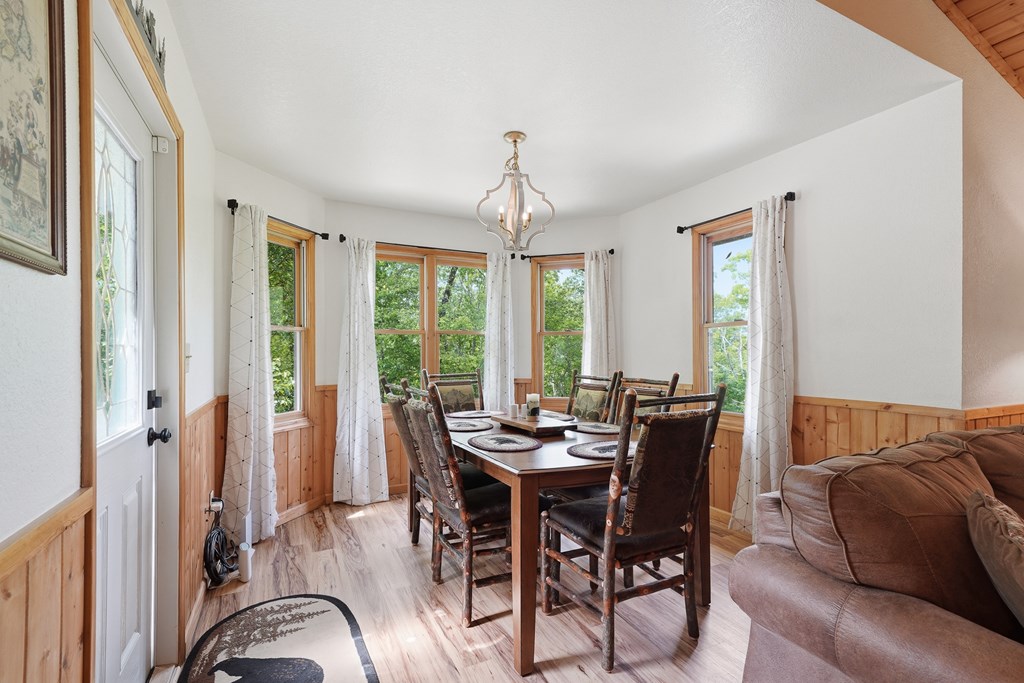 445 Tranquil Cove Road Murphy, NC 28906 - Photo 41 of 91 a view of a dining room with furniture window and outside view