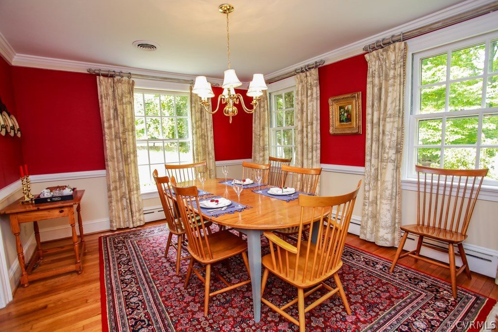 3641 Old Gun Road Midlothian, VA 23113 - Photo 6 of 24 a view of a dining room with furniture window and wooden floor