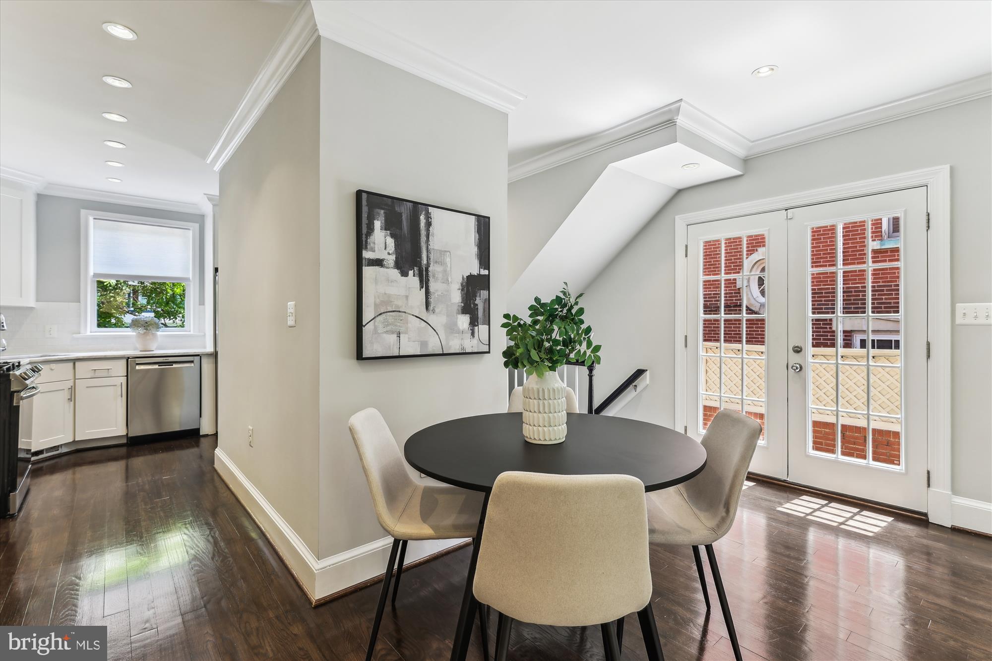1406 Foxhall Road Northwest Washington, DC 20007 - Photo 40 of 41 a dining room with furniture and wooden floor