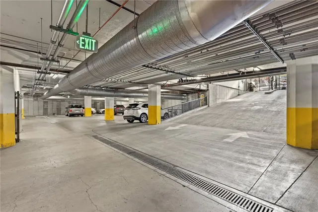 a view of parking garage