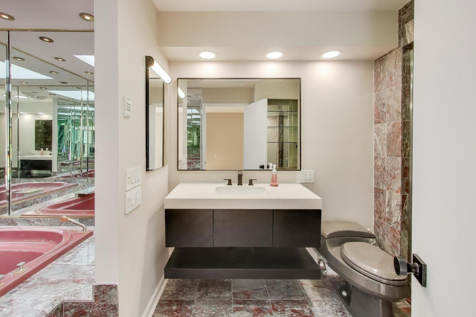 300 Boardwalk Place Park Ridge, IL 60068 - Photo 21 of 52 a bathroom with a sink and a mirror
