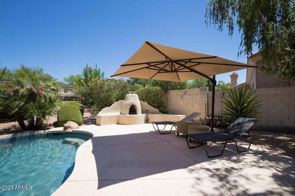 7338 East Wingspan Way Scottsdale, AZ 85255 - Photo 27 of 32 a view of yard with patio