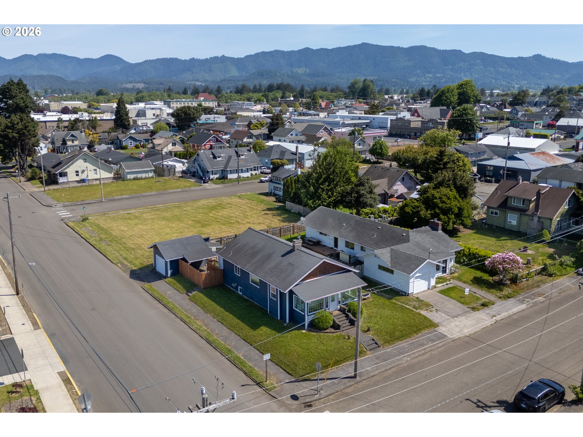 1802 8th Street Tillamook, OR 97141 - Photo 32 of 37 a view of a city with mountains