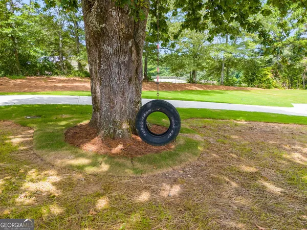a backyard of a house