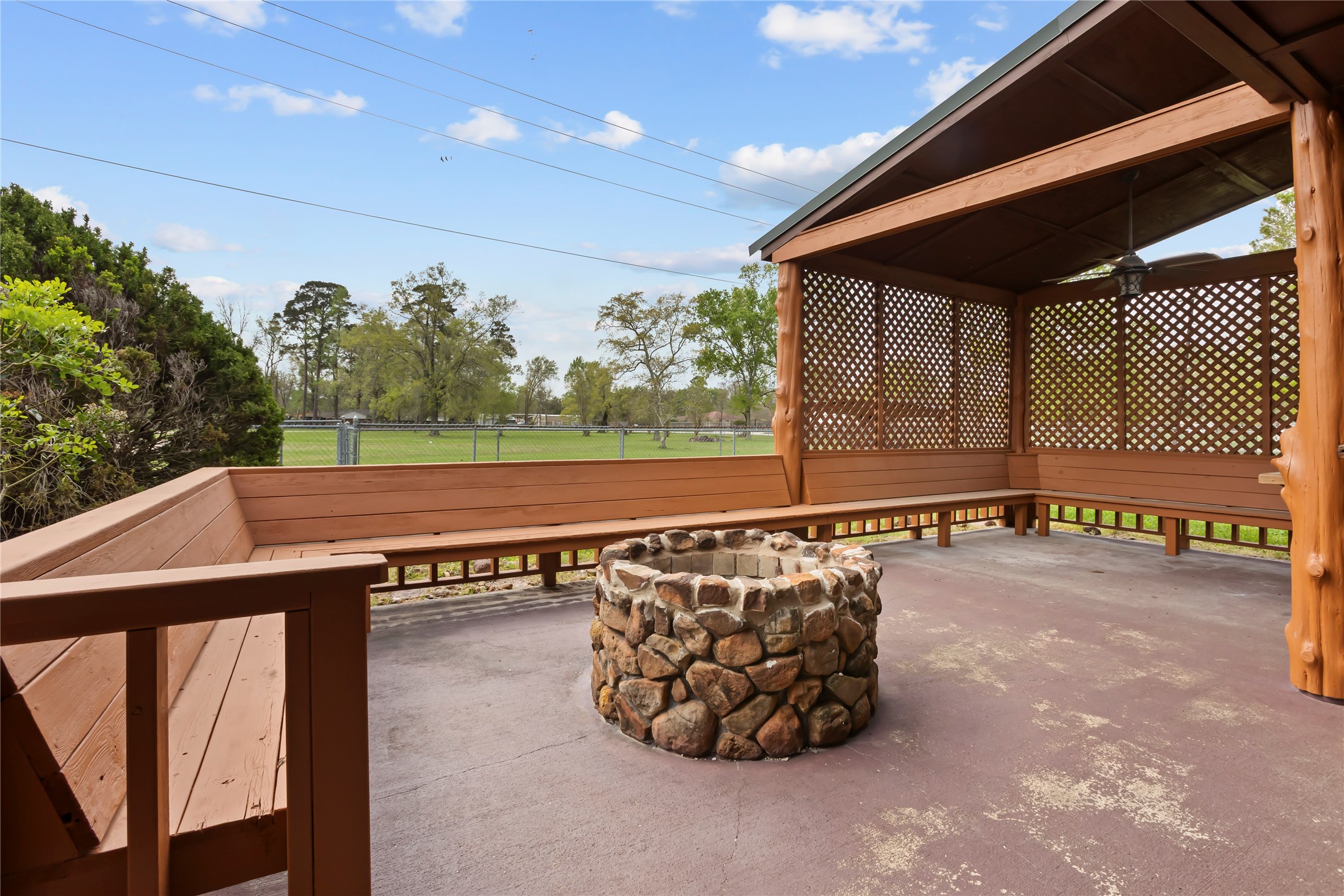 22916 East Martin Drive Porter, TX 77365 - Photo 35 of 43 a view of a back yard of the house