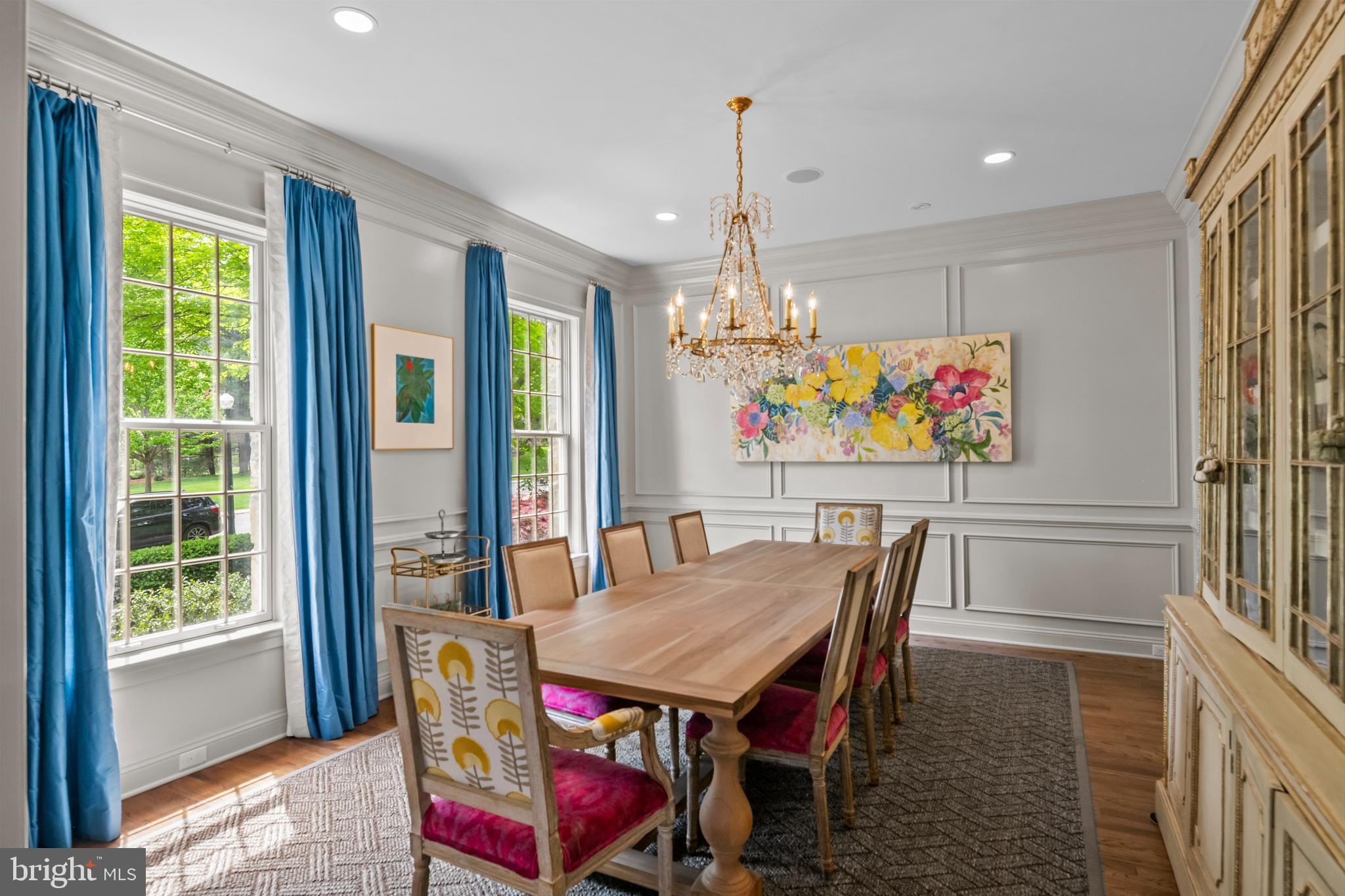 901 Greenside Drive Lititz, PA 17543 - Photo 8 of 45 a view of a dining room with furniture a chandelier and wooden floor