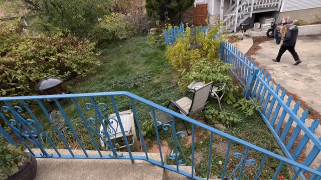 a view of the house along with street