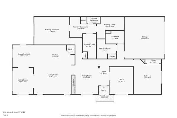 $335,000 | 4180 Galena Drive, Avon, IN 46123