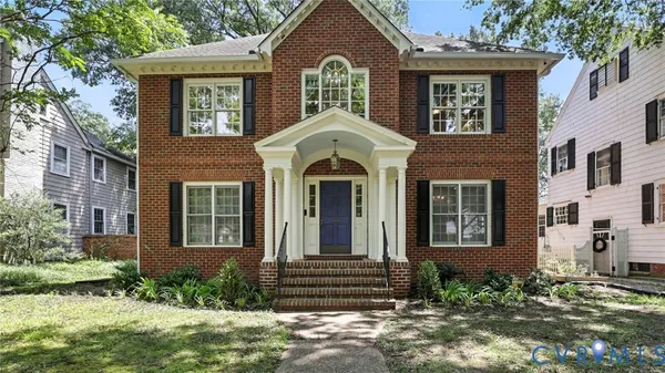 a front view of a house