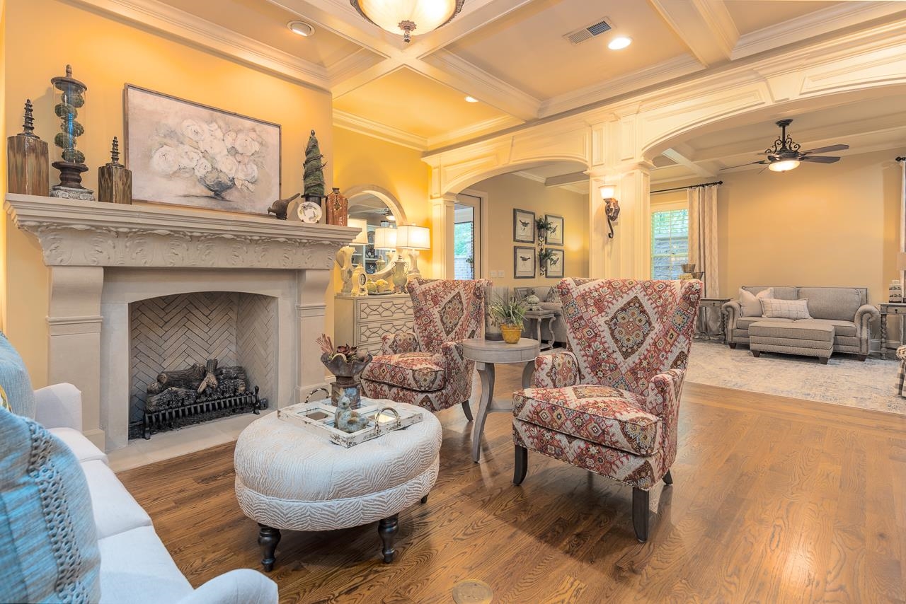 4600 Maple Glen Court Lakeland, TN 38002 - Photo 14 of 40 a living room with furniture and a fireplace