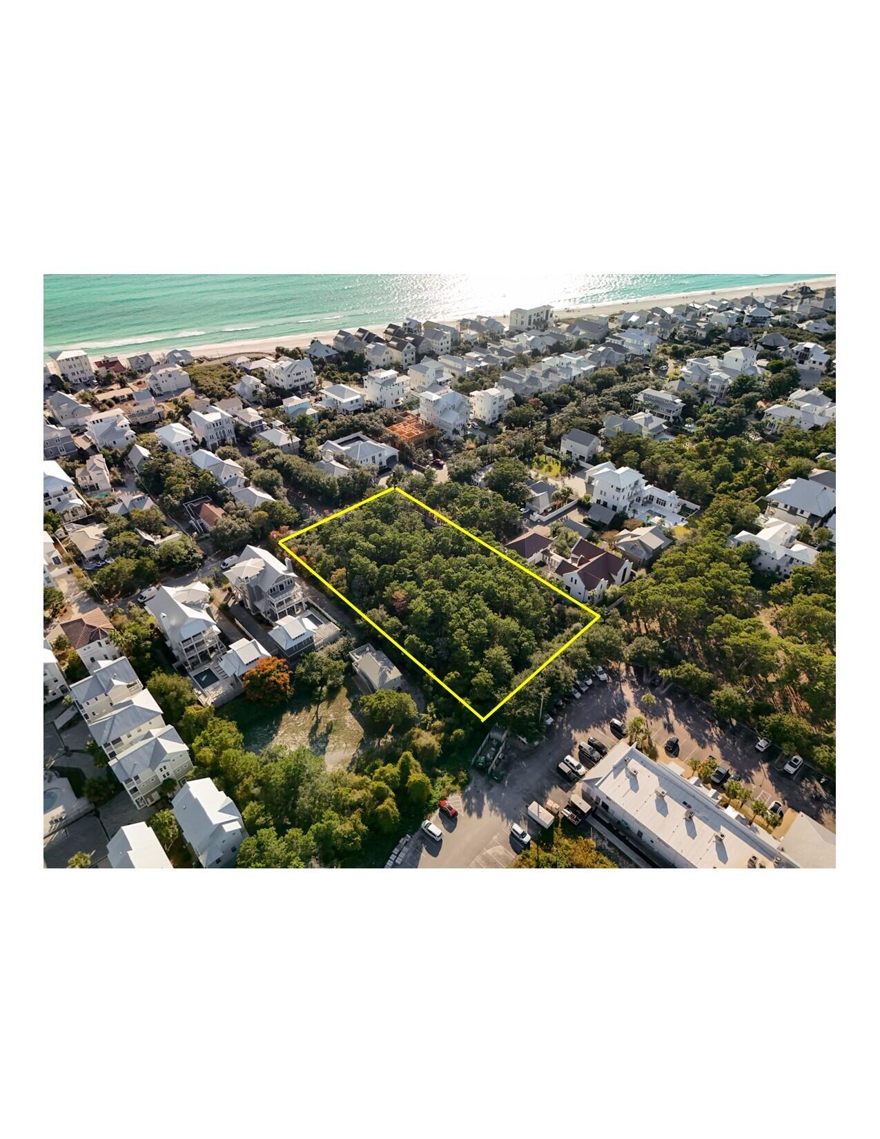 Inlet Beach aerial 400 ft SW view
