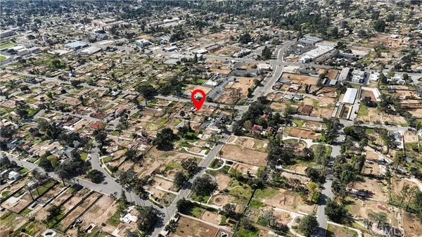 a outdoor space with lots of trees