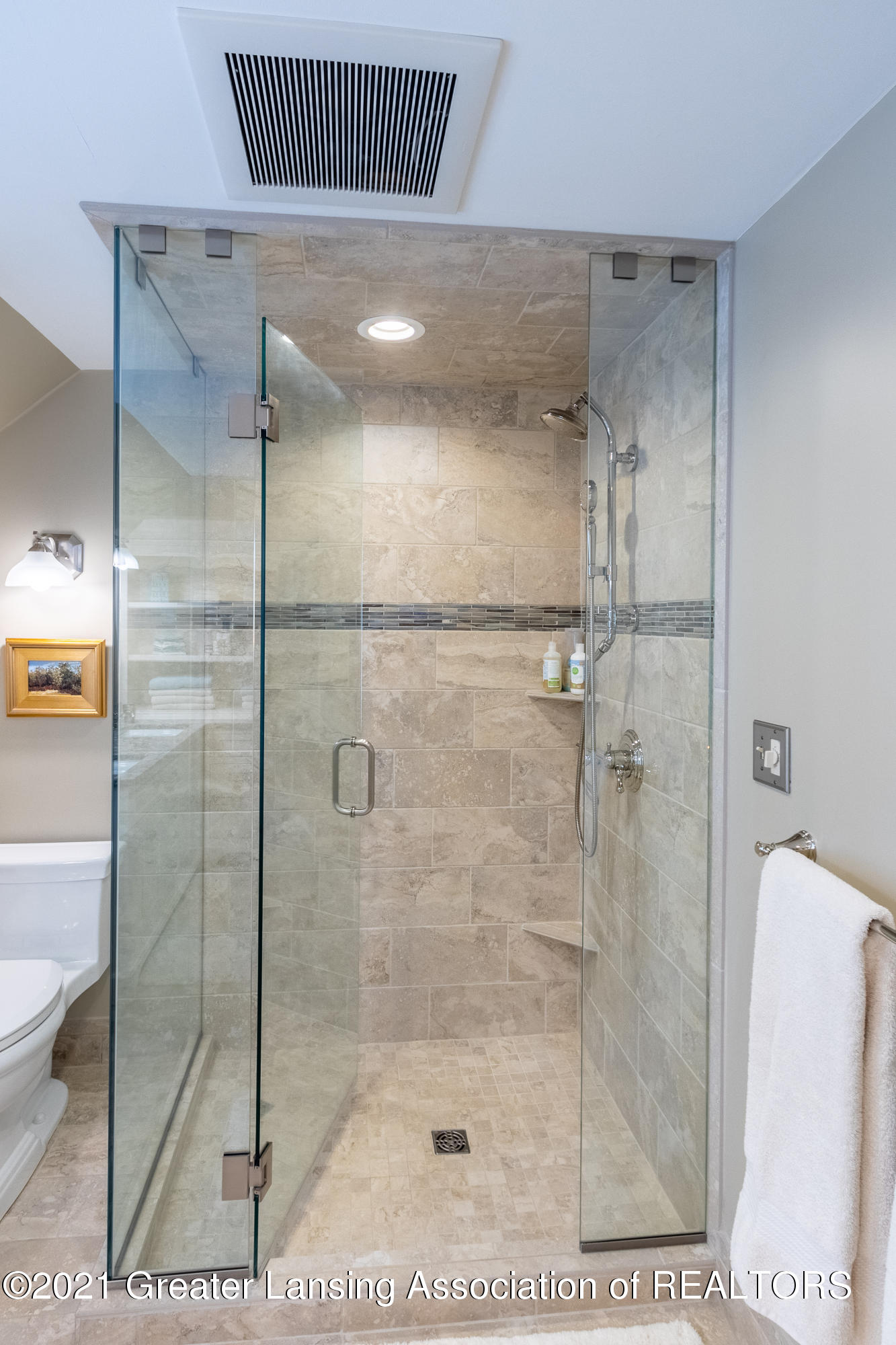 627 North Harrison Road East Lansing, MI 48823 - Photo 55 of 94 Tiled floors and shower