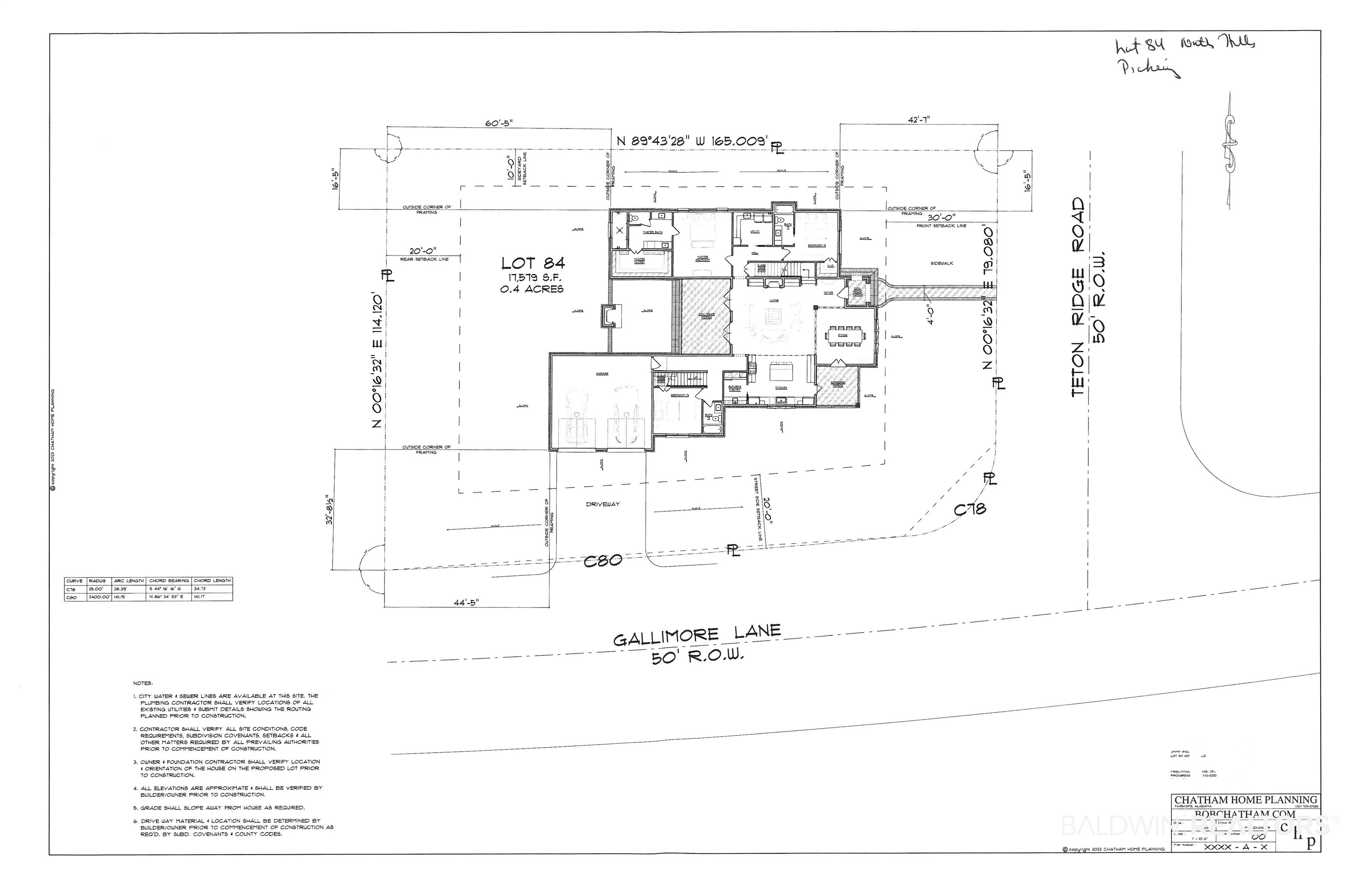 601 Teton Rdg Road Fairhope, AL 36532 - Photo 55 of 59 Site Plan