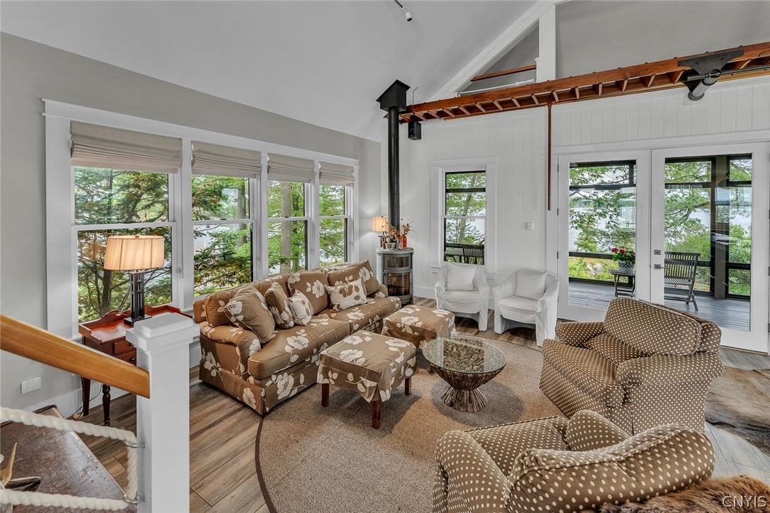 48992 Sylvan Alexandria, NY 13607 - Photo 24 of 50 Living room with loft and screened in porch access