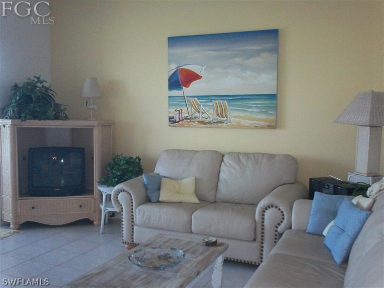 14111 Brant Point Circle, Unit 236 Fort Myers, FL 33919 - Photo 8 of 22 a living room with furniture and a fireplace