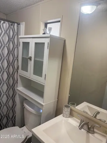 a bathroom with a sink and a toilet