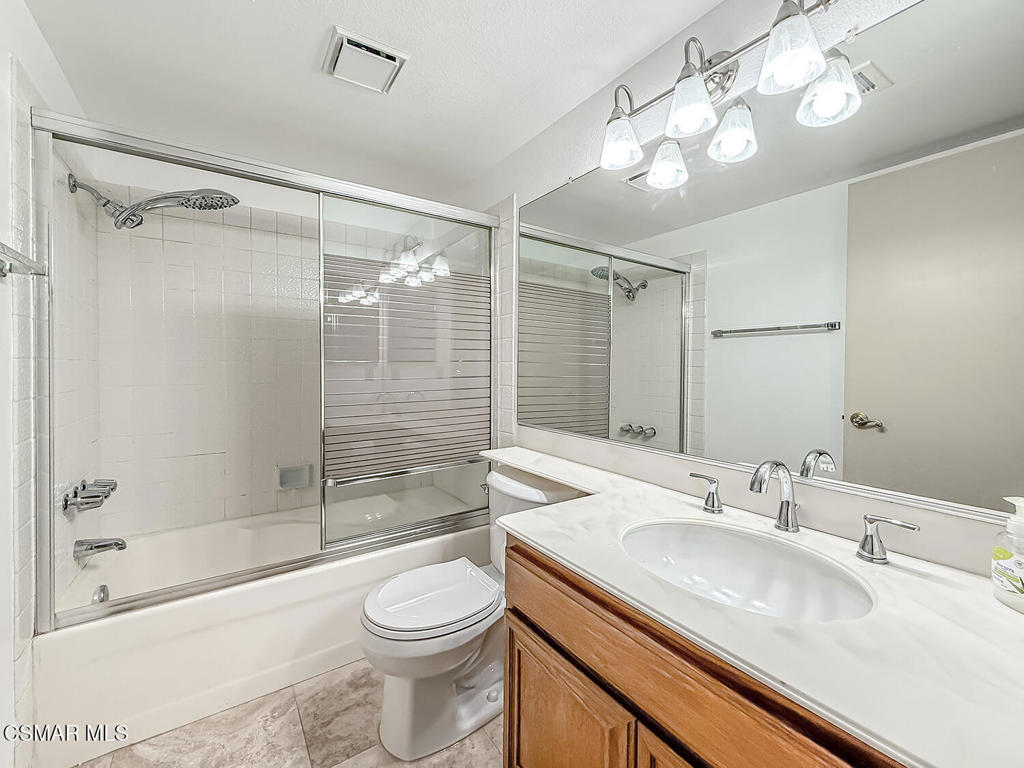 4007 Doneva Road Moorpark, CA 93021 - Photo 19 of 58 a bathroom with a sink a toilet and shower