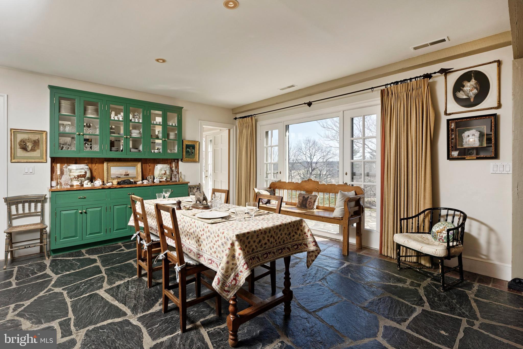 4392 Carrington Road Markham, VA 22643 - Photo 15 of 59 a view of a dining room with furniture window and outside view