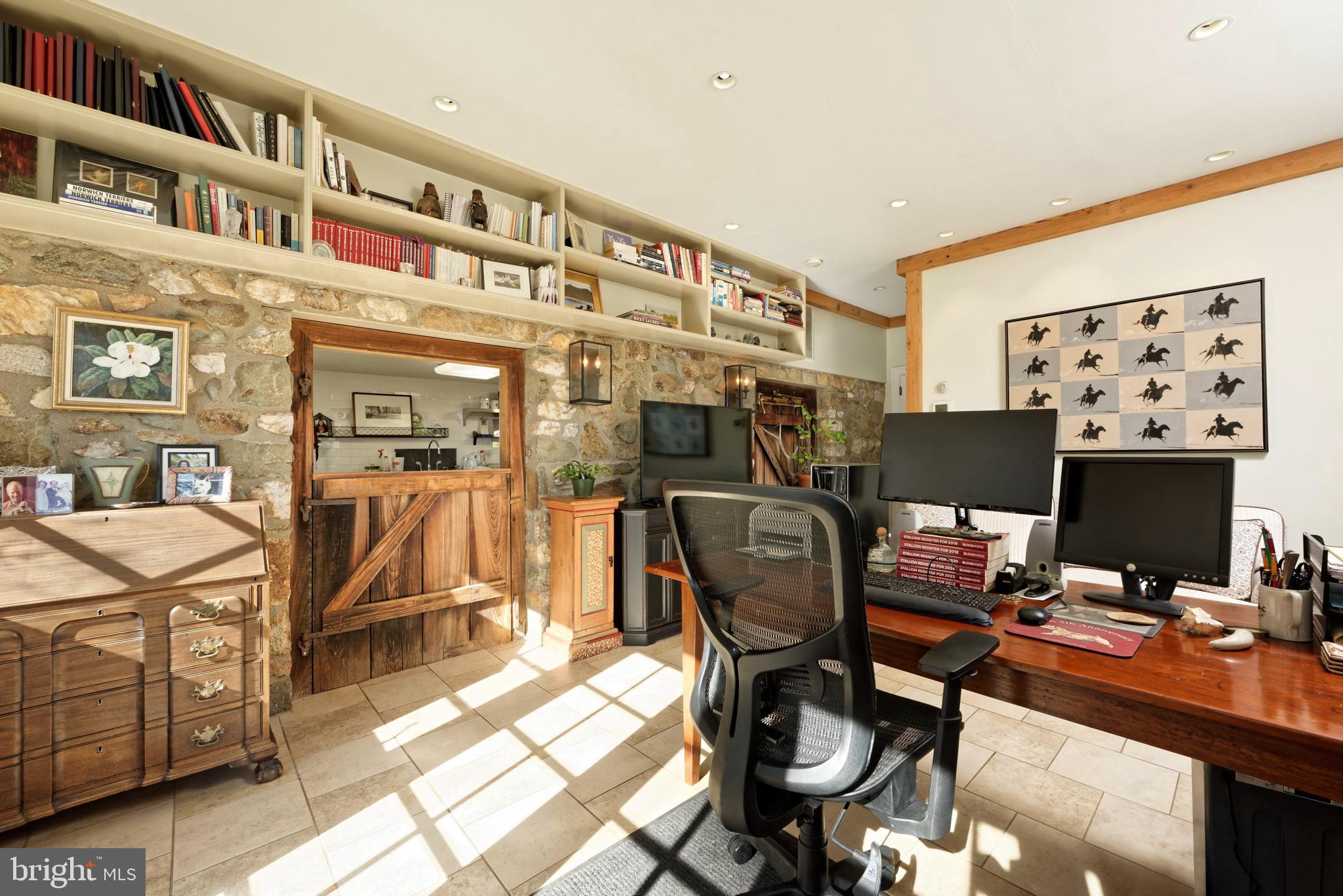 4392 Carrington Road Markham, VA 22643 - Photo 30 of 59 a view of a workspace with furniture and a window
