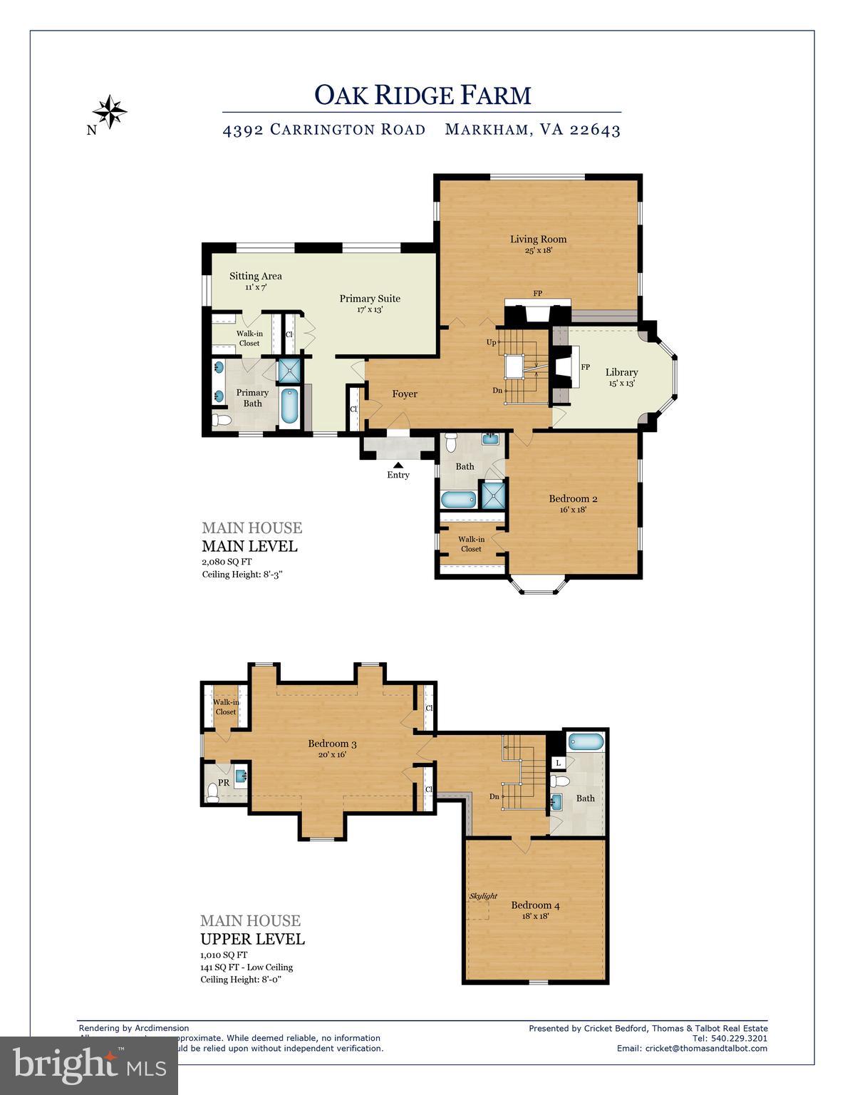 4392 Carrington Road Markham, VA 22643 - Photo 57 of 59 Main house main floor plan