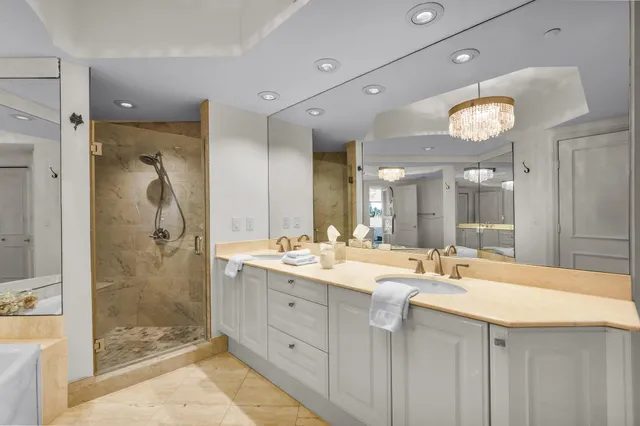 a view of a city with tall buildings