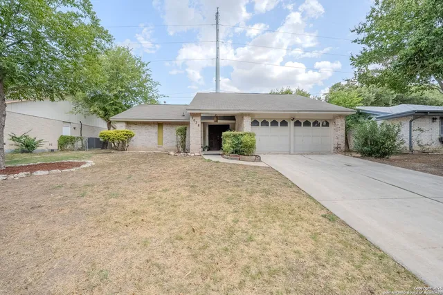 a view of a house with a patio