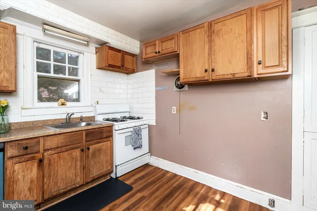 a room with window and elevator