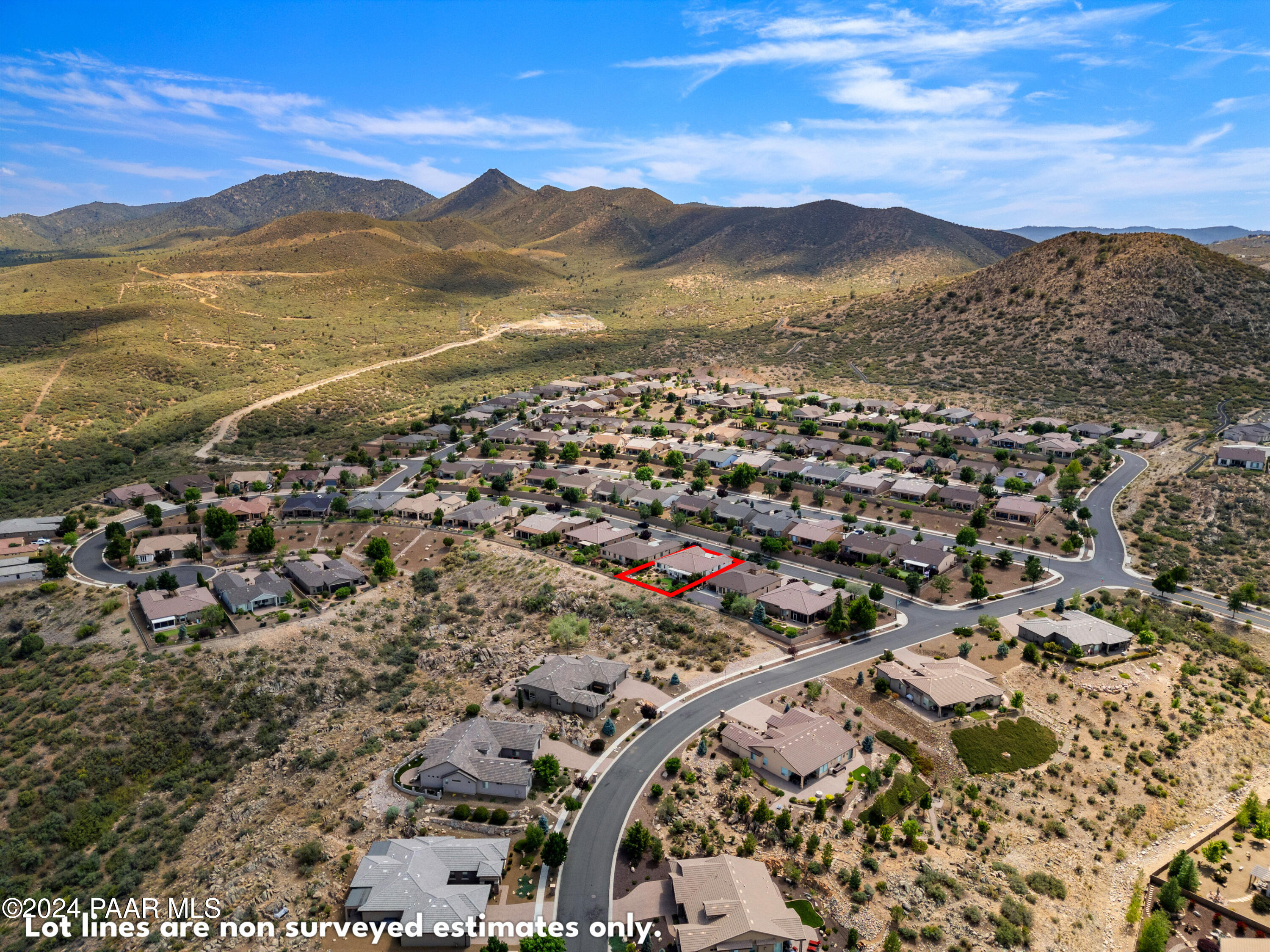 1219 Stack Rock Road Prescott Valley, AZ 86314 - Photo 41 of 41 a view of a city with mountains in the background