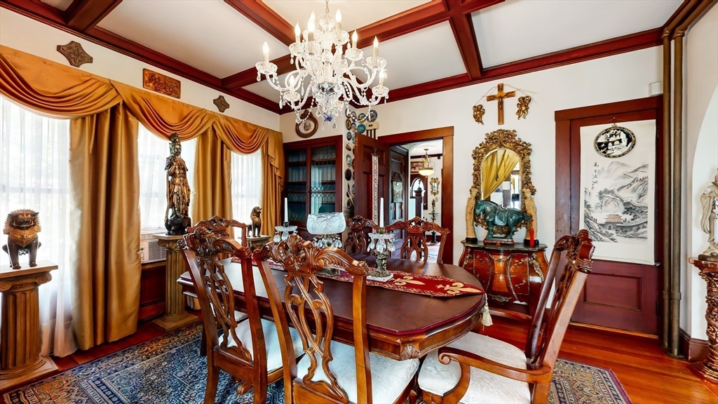 52 Thornton Park Winthrop, MA 02152 - Photo 10 of 40 a view of a dining room with furniture window and wooden floor