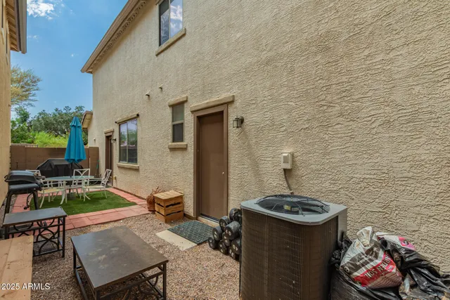 a view of yard from outdoor seating