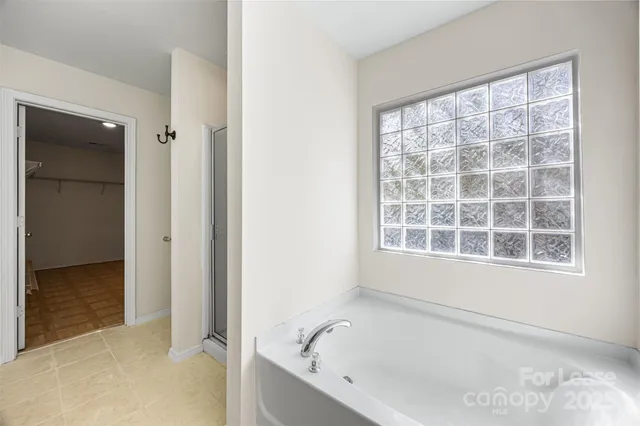 a view of a room with an empty space